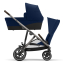 Коляска для двойни 2 в 1 Cybex Gezelle S шасси Taupe, Soho Grey (Серый)