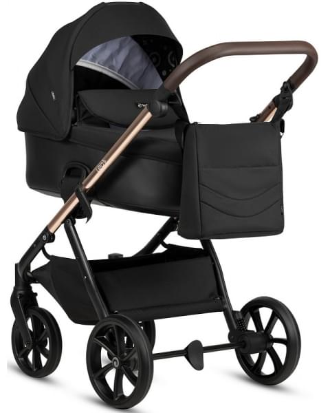 Детская коляска Tutis Leo 3 Plus 3 в 1 с автокреслом Elo Lux EduSky Black 1582201 Black