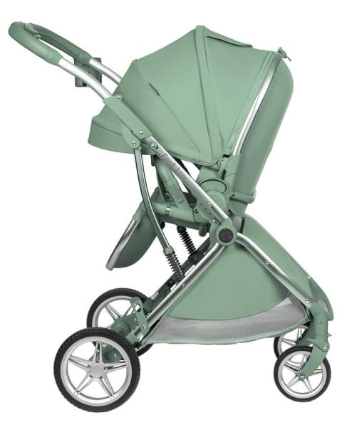 Детская прогулочная коляска Farfello Fest Lux Зеленый/Green FL-13 цветная рама