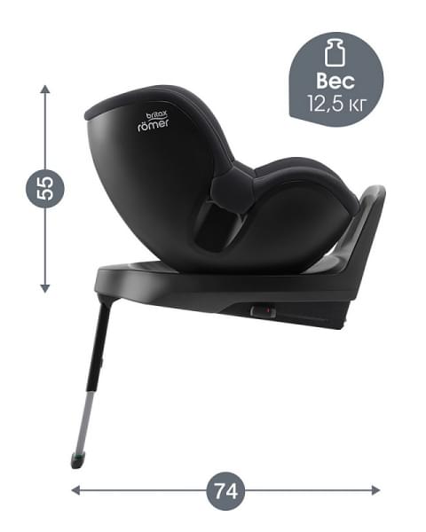 Автокресло Britax Roemer Dualfix Plus Midnight Grey