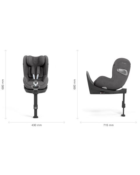 Автокресло Cybex Sirona T Plus i-Size (0-18 кг), Mirage Grey (Серый)