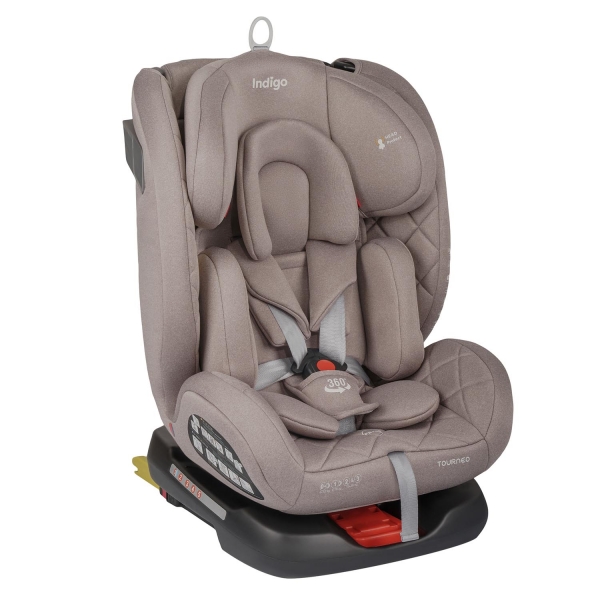 Автокресло Indigo TOURNEO S isofix 0+1+2+3 (0-36 кг) бежевый