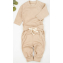 Комплект AmaroBaby Fashion кофточка и штанишки бежевый 74