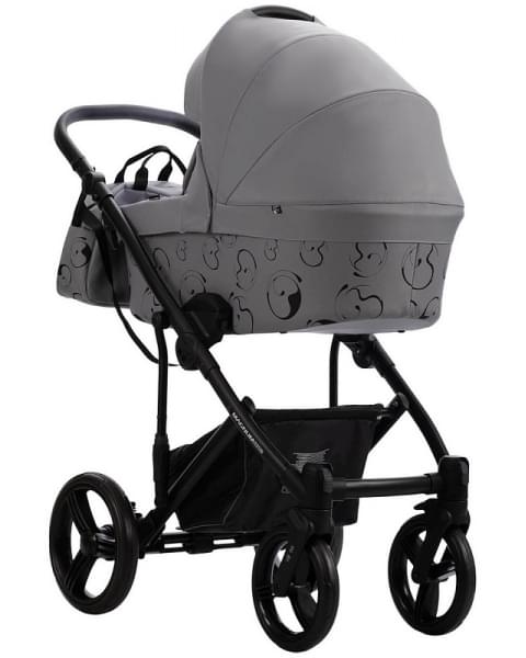 Детская коляска Bebetto Magnum Light SE 2 в 1 07 св.серый, черная рама
