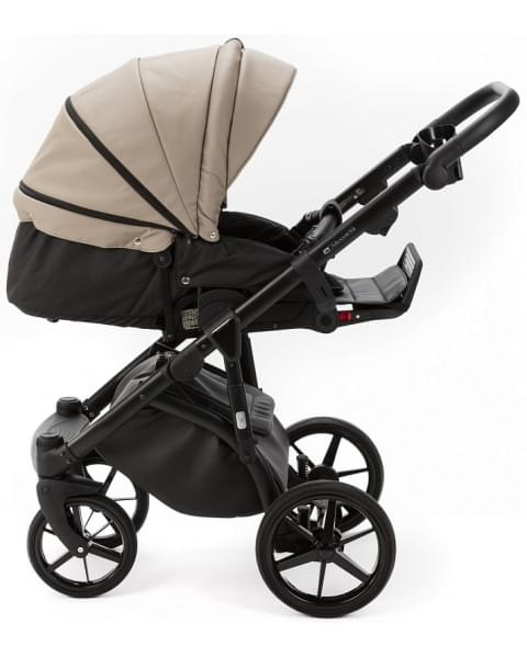 Детская коляска Adamex Nola Deluxe 3 в 1 N-SA09 (Т.БЕЖ. КОЖА)