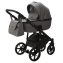 Детская коляска Adamex Bibione Deluxe 2 в 1 BI-SA04 (СЕРАЯ КОЖА)