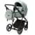 Детская коляска Adamex Blanc 3 в 1 BL-PS122 LUX (СЕРО-ЗЕЛЕН+СЕРО-ЗЕЛЕН. КОЖА)