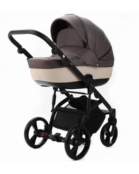 Детская коляска Adamex Lanti 3 в 1 LN-PS28 TIP (Т.БЕЖ + СВ.БЕЖ. КОЖА)