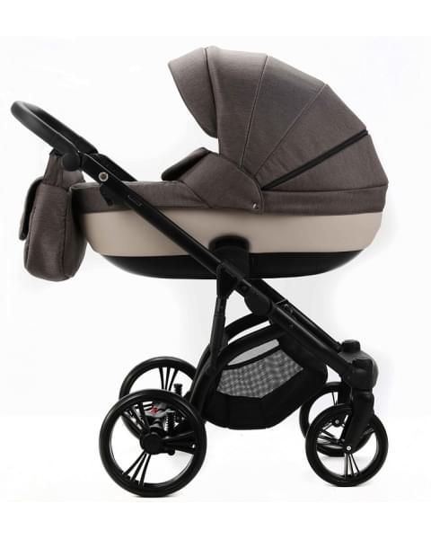 Детская коляска Adamex Lanti 3 в 1 LN-PS28 TIP (Т.БЕЖ + СВ.БЕЖ. КОЖА)