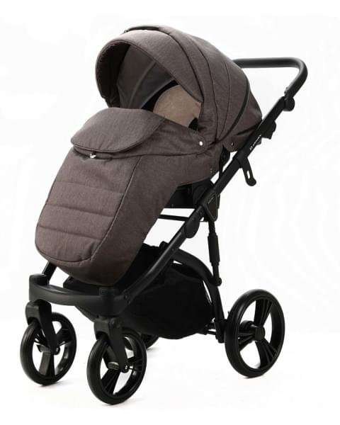 Детская коляска Adamex Lanti 3 в 1 LN-PS28 TIP (Т.БЕЖ + СВ.БЕЖ. КОЖА)