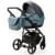 Детская коляска Adamex Lanti Deluxe 2 в 1 LN-SD42 (Т. СЕРАЯ. КОЖА + СЕРО-ГОЛУБ.КОЖА)