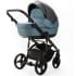 Детская коляска Adamex Lanti Deluxe 2 в 1 LN-SD42 (Т. СЕРАЯ. КОЖА + СЕРО-ГОЛУБ.КОЖА)