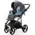 Детская коляска Adamex Lanti Deluxe 2 в 1 LN-SD42 (Т. СЕРАЯ. КОЖА + СЕРО-ГОЛУБ.КОЖА)