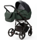 Детская коляска Adamex Lanti Deluxe 3 в 1 LN-SD41 (ЧЕРН. КОЖА + Т.ЗЕЛЕН.КОЖА)