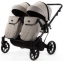 Детская коляска для двойни Adamex Leo Duo 2 в 1 TK20 (СВЕТЛО-БЕЖЕВЫЙ)