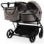 Детская коляска для двойни Adamex Leo Duo 3 в 1 TK72 (БЕЖЕВЫЙ)