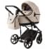 Детская коляска Adamex Locco Light Deluxe 2 в 1 LL-SA07 (СВ.БЕЖЕВАЯ КОЖА)