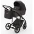 Детская коляска Adamex Mobi 2 в 1 M-PS37 Черный Кожа