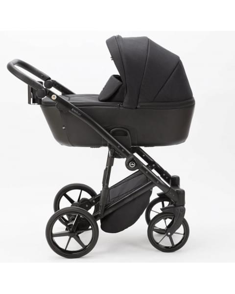 Детская коляска Adamex Mobi 2 в 1 M-PS37 Черный Кожа