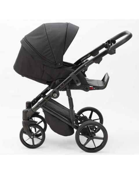 Детская коляска Adamex Mobi 2 в 1 M-PS37 Черный Кожа