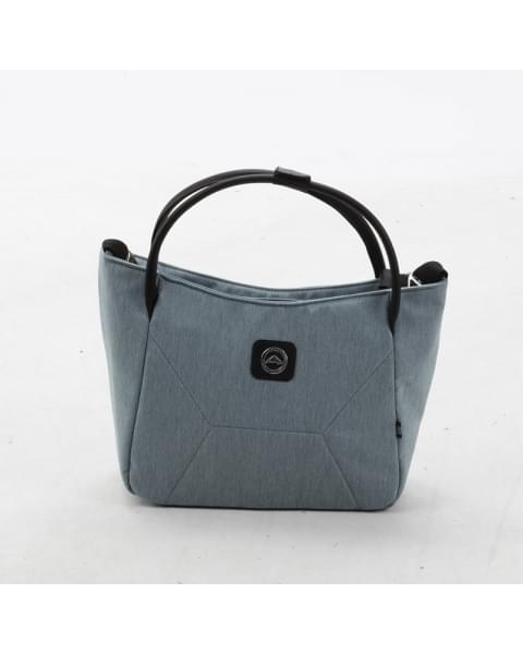 Детская коляска Adamex Mobi 2 в 1 M-PS41 (СЕР-ГОЛУБ.ТК+СЕР-ГОЛУБ.ПЕРФ.КОЖА)