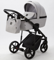 Детская коляска Adamex Mobi 2 в 1 M-TK01 Светло-серый