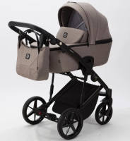 Детская коляска Adamex Mobi 2 в 1 M-TK22 (ТЕМНО-БЕЖЕВЫЙ)