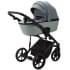 Детская коляска Adamex Mobi 3 в 1 M-PS72 (СЕРЫЙ+СЕРО-ЗЕЛЕНАЯ КОЖА)