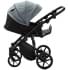 Детская коляска Adamex Mobi 3 в 1 M-PS72 (СЕРЫЙ+СЕРО-ЗЕЛЕНАЯ КОЖА)