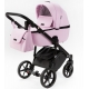 Детская коляска Adamex Nola Deluxe 3 в 1 N-SA16 (РОЗОВ. ЗЕФИР КОЖА)