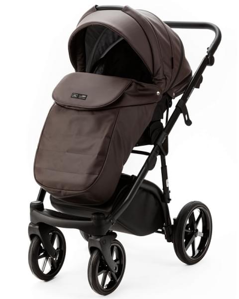 Детская коляска Adamex Nola Deluxe 3 в 1 N-SA28 (КОРИЧНЕВАЯ КОЖА)