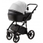 Детская коляска Adamex Nola Deluxe 3 в 1 N-SD107 (СВ.СЕР.КОЖА + ЧЕРН.КОЖА)