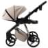 Детская коляска Adamex Quantum Superstar Deluxe 2 в 1 Q-STAR155-K (СВ.БЕЖ.КОЖА+СВ.БЕЖ.ДНО+БЕЖ.РАМА)