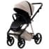 Детская коляска Adamex Quantum Superstar Deluxe 2 в 1 Q-STAR155-K (СВ.БЕЖ.КОЖА+СВ.БЕЖ.ДНО+БЕЖ.РАМА)