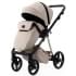 Детская коляска Adamex Quantum Superstar Deluxe 2 в 1 Q-STAR155-K (СВ.БЕЖ.КОЖА+СВ.БЕЖ.ДНО+БЕЖ.РАМА)