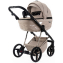 Детская коляска Adamex Quantum Superstar Deluxe 2 в 1 Q-STAR155-K (СВ.БЕЖ.КОЖА+СВ.БЕЖ.ДНО+БЕЖ.РАМА)