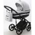 Детская коляска Adamex Rimini 2 в 1 RI13-LUX СВ.СЕР.БЕРЕЗКА+ЧЕРН.КОЖА+СЕРЕБР.ОТДЕЛКА