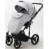 Детская коляска Adamex Rimini 2 в 1 RI13-LUX СВ.СЕР.БЕРЕЗКА+ЧЕРН.КОЖА+СЕРЕБР.ОТДЕЛКА