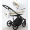 Детская коляска Adamex Rimini Deluxe 2 в 1 RI200 БЕЛ.КОЖА+ЗОЛОТО.ОТДЕЛКА