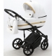 Детская коляска Adamex Rimini Deluxe 2 в 1 RI200 БЕЛ.КОЖА+ЗОЛОТО.ОТДЕЛКА