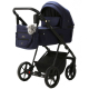Детская коляска Adamex Vasco 2 в 1 V-TK67 LUX (СИНИЙ)
