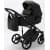 Детская коляска Adamex Zico Deluxe 3 в 1 Z-SA02 ЧЁРН.КОЖА