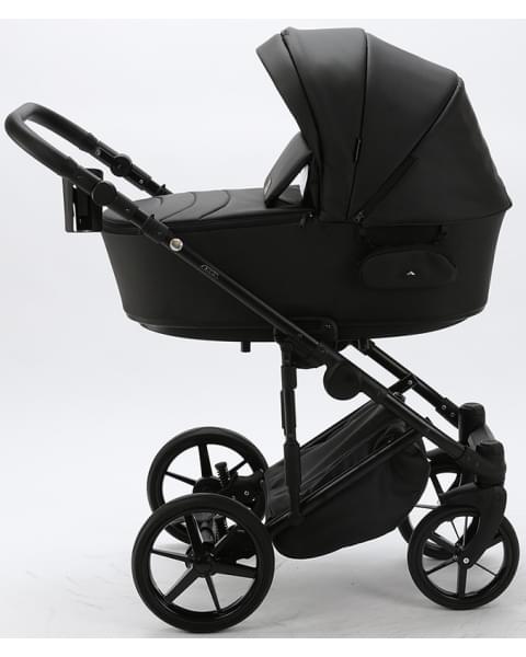 Детская коляска Adamex Zico Deluxe 3 в 1 Z-SA02 ЧЁРН.КОЖА