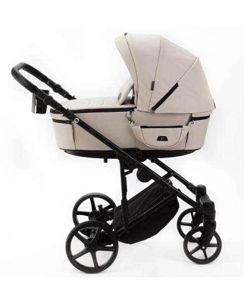 Детская коляска Adamex Zico Deluxe New 2 в 1 ZN-SA07 (СВЕТЛО-БЕЖЕВАЯ КОЖА)