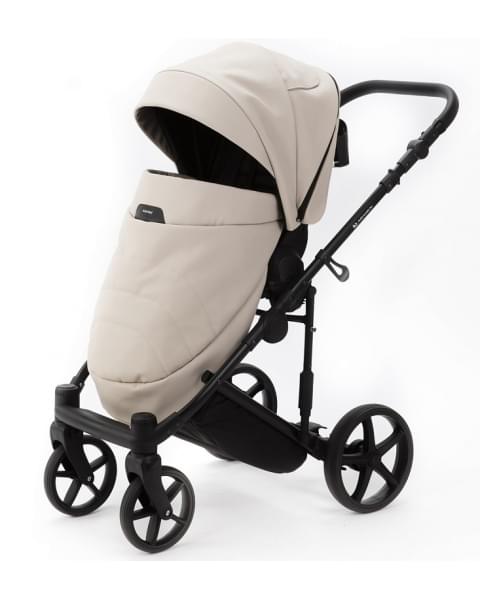 Детская коляска Adamex Zico Deluxe New 2 в 1 ZN-SA07 (СВЕТЛО-БЕЖЕВАЯ КОЖА)