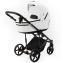 Детская коляска Adamex Zico Deluxe New 3 в 1 ZN-SA01 (БЕЛАЯ КОЖА)