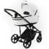 Детская коляска Adamex Zico Deluxe New 3 в 1 ZN-SA01 (БЕЛАЯ КОЖА)