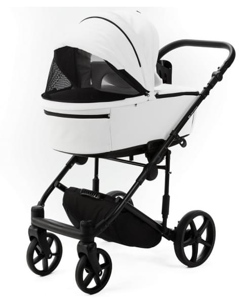 Детская коляска Adamex Zico Deluxe New 3 в 1 ZN-SA01 (БЕЛАЯ КОЖА)