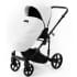 Детская коляска Adamex Zico Deluxe New 3 в 1 ZN-SA01 (БЕЛАЯ КОЖА)