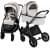 Детская коляска AmaroBaby Motus Premium Ecco 2 в 1 молочный